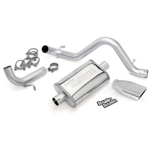 Jeep Wrangler Unlimited Performance Exhaust - Banks Power - Monster, Single Exh w/ Chrome Tip - Chrome - `12-`18